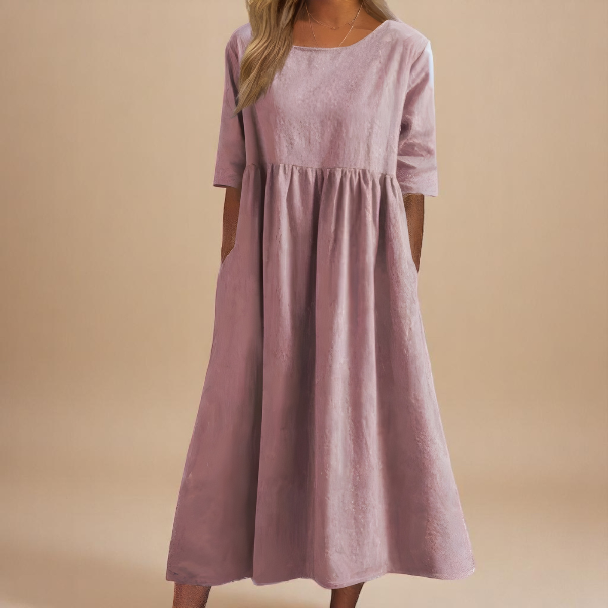 KATY | Luchtige jurk met accent op de taille