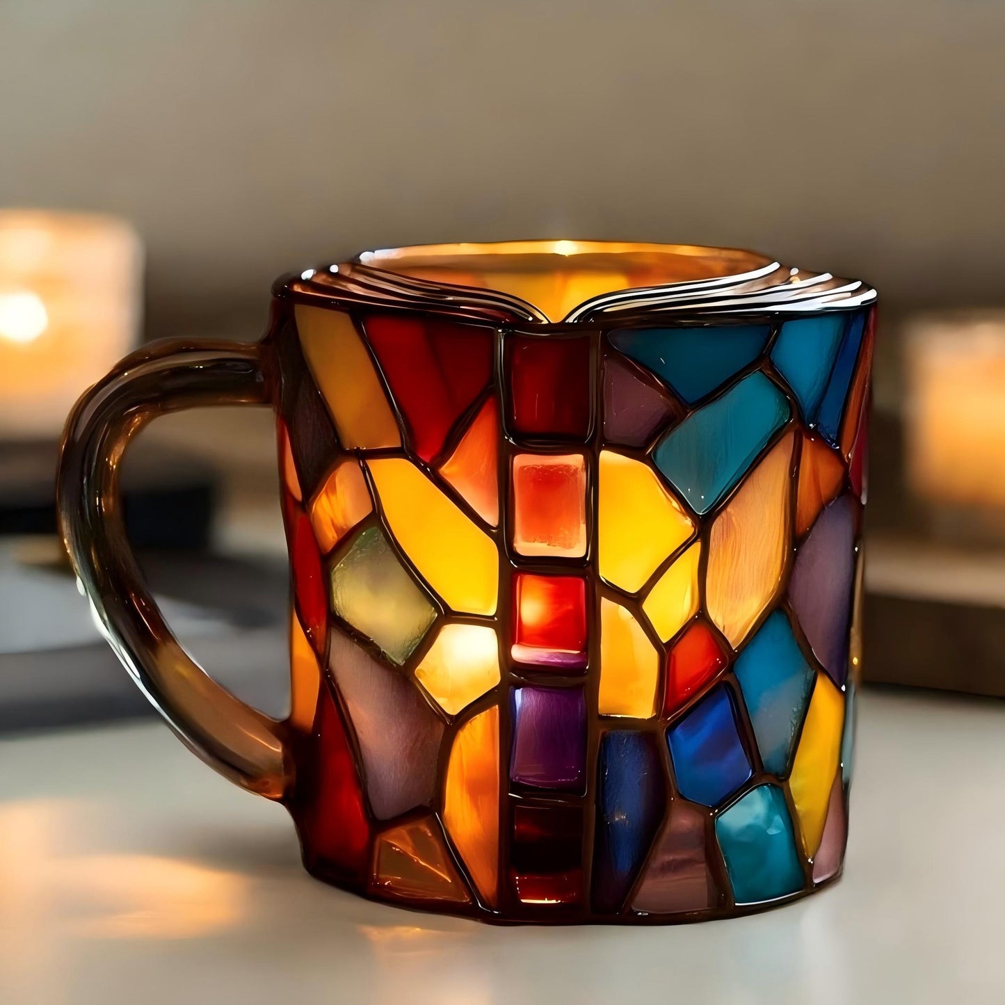 🌅Mozaïekbeker™ — Houd de Handgemaakte Regenboog in je Handen