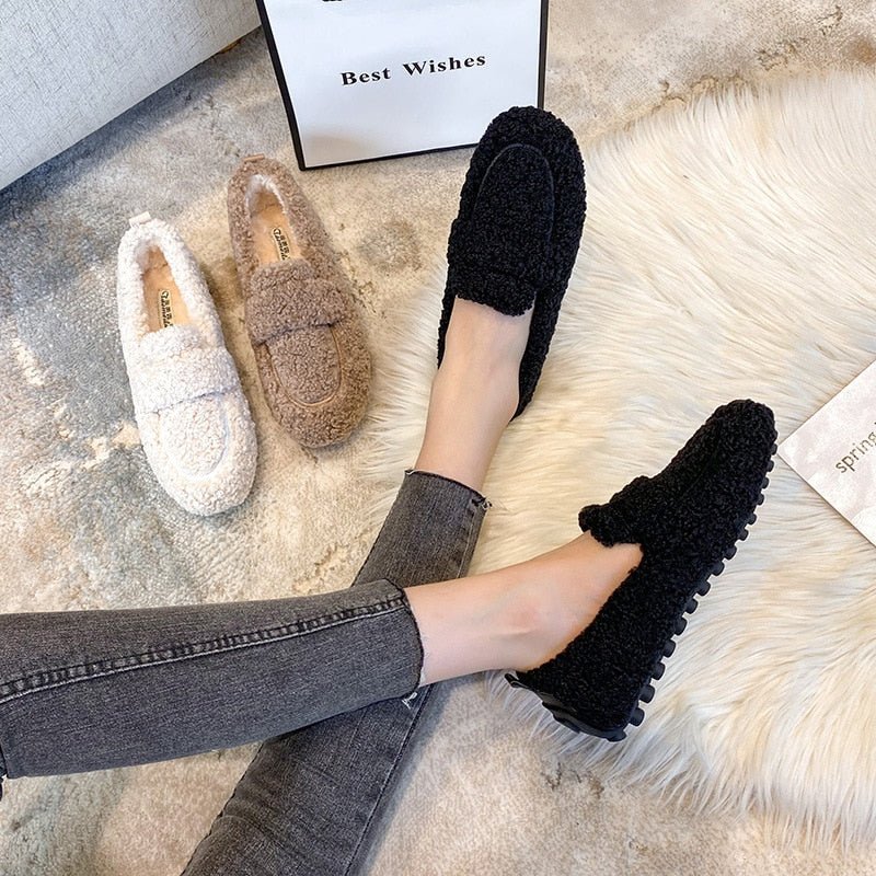 Isolde™ | Zachte faux fur instappers