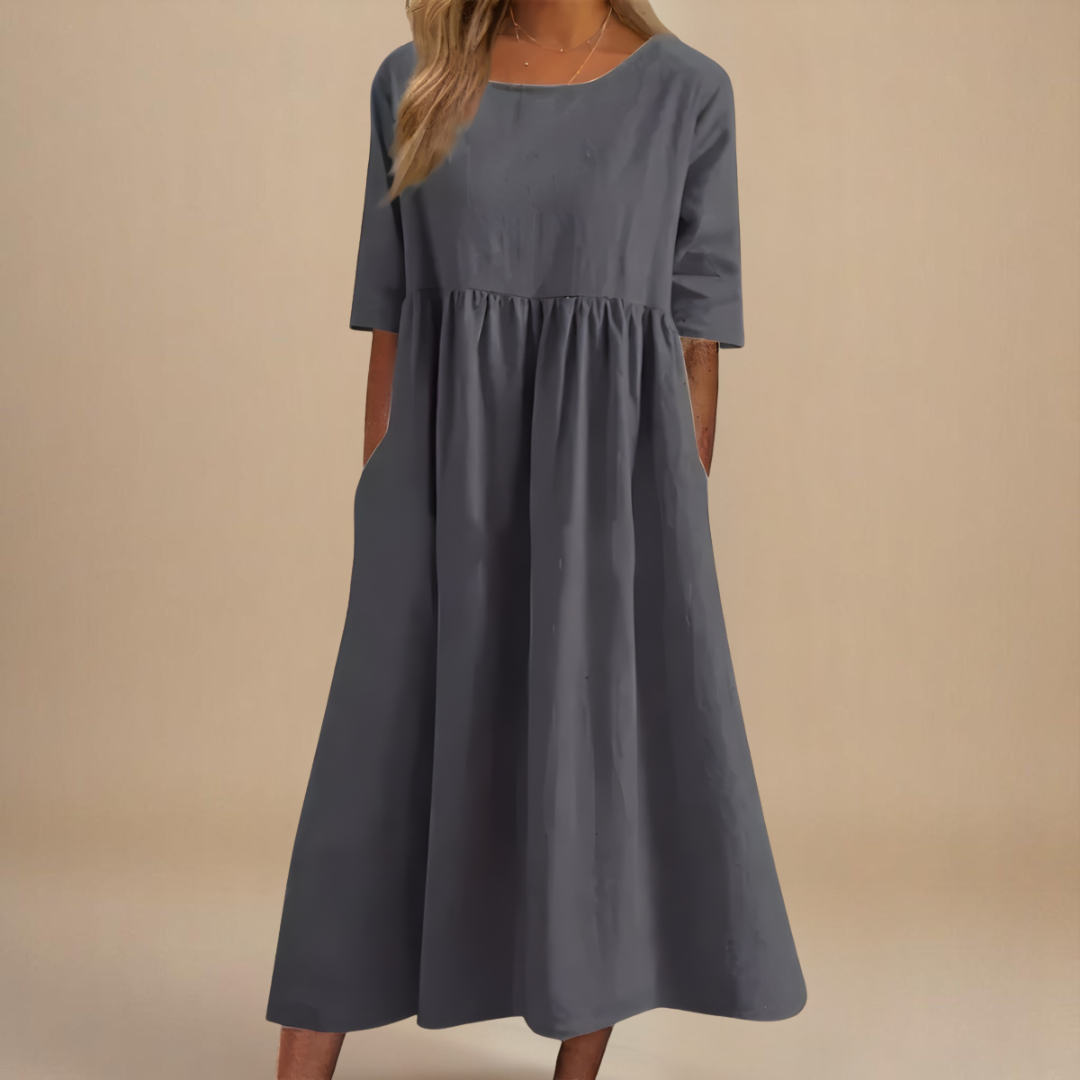 KATY | Luchtige jurk met accent op de taille