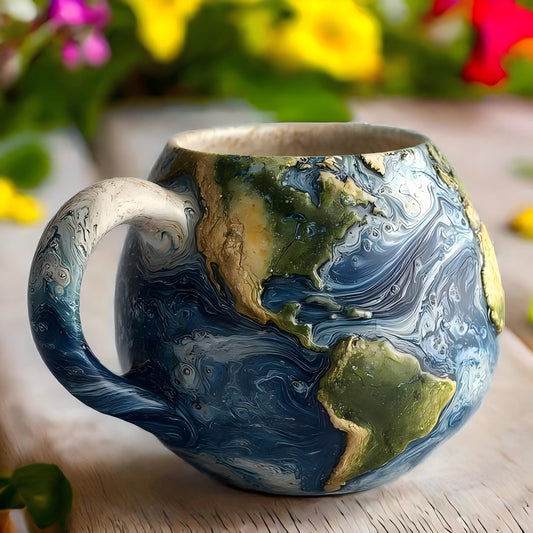 🌍 TerraMug™ – Drink de Wereld in Je Handen