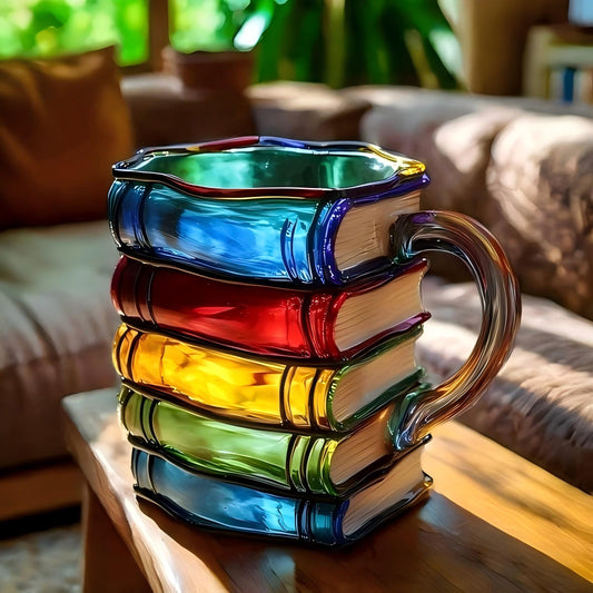 🌈 Stacked Stories™ Mok — Drink uit de Toren van Kleur en Verbeelding