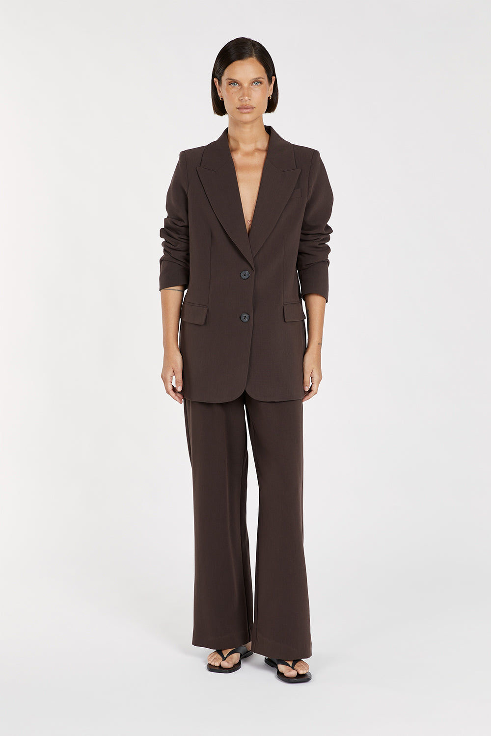 Allison™ | Dark Chocolate Blazer