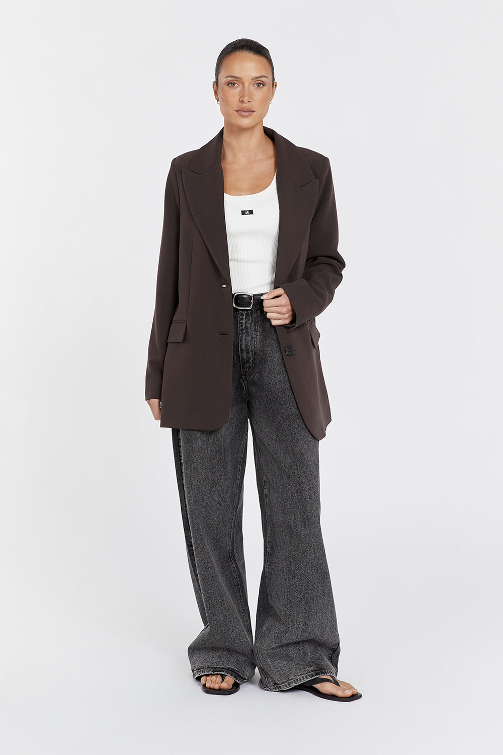 Allison™ | Dark Chocolate Blazer