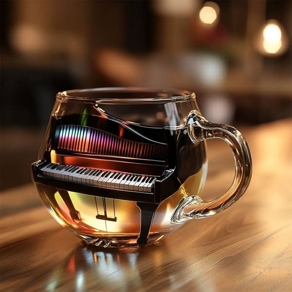 🎵 Drink in Stijl met de Piano Glas — Gemaakt voor Muziekliefhebbers