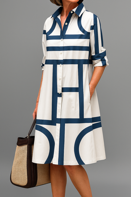 JULIA | Elegante Midi Jurk voor Probleemloze Stijl