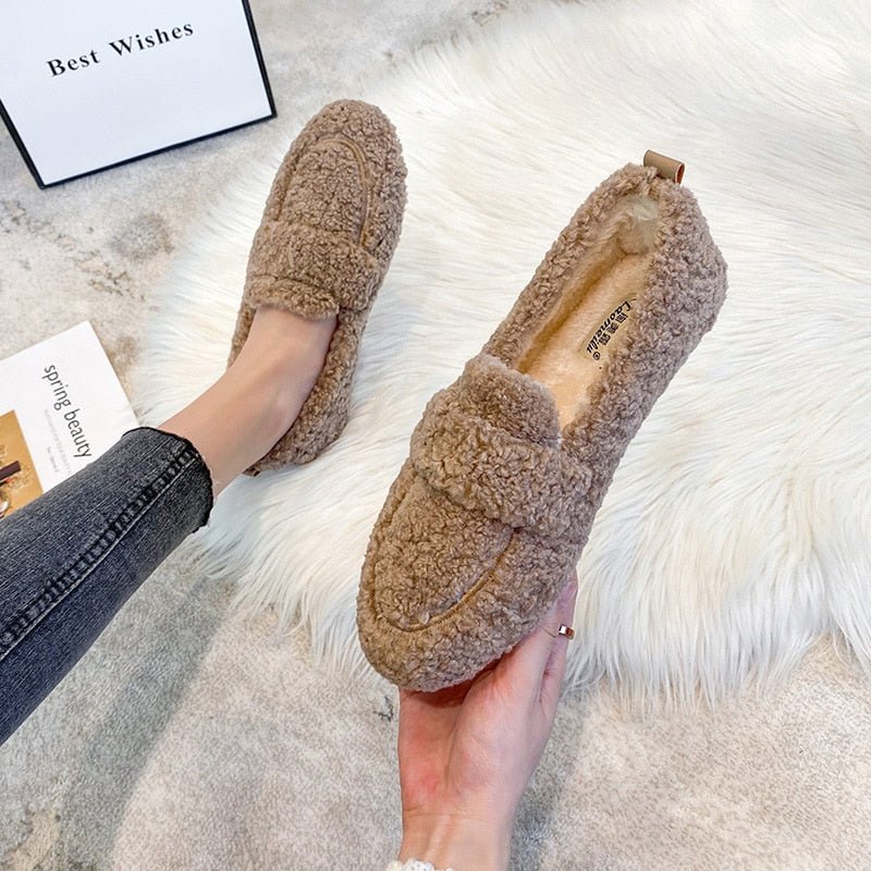 Isolde™ | Zachte faux fur instappers